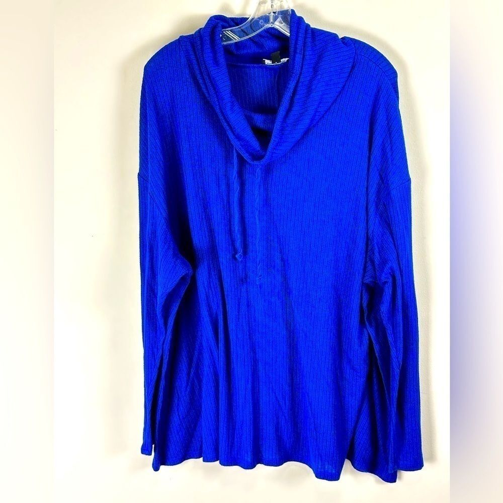 Women's Solid Cowl Neck Long Sleeve Sweater